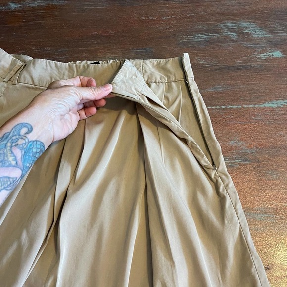 ZARA Basic Women's Modal Pleated Knee Lenght Skirt Size Medium - Picture 7 of 11